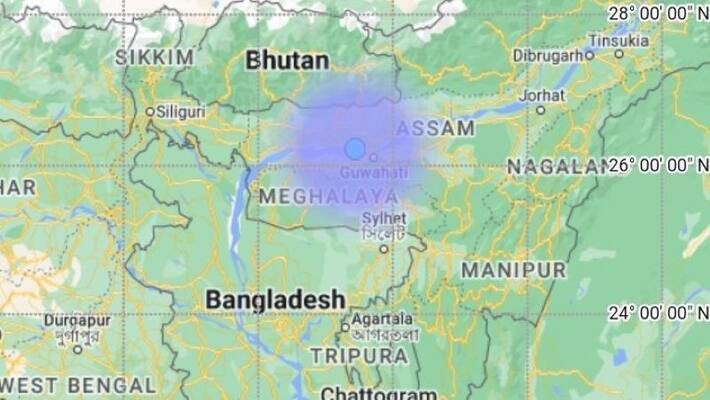 Earthquake in Assam registered, 3.2 intensity on Richter scale