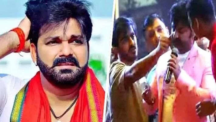 Why did Bhojpuri superstar Pawan Singh get attacked with stone during his show with singer Shilpi Raj? (VIDEO) Why did Bhojpuri superstar Pawan Singh get attacked with stone during his show with singer Shilpi Raj? (VIDEO)