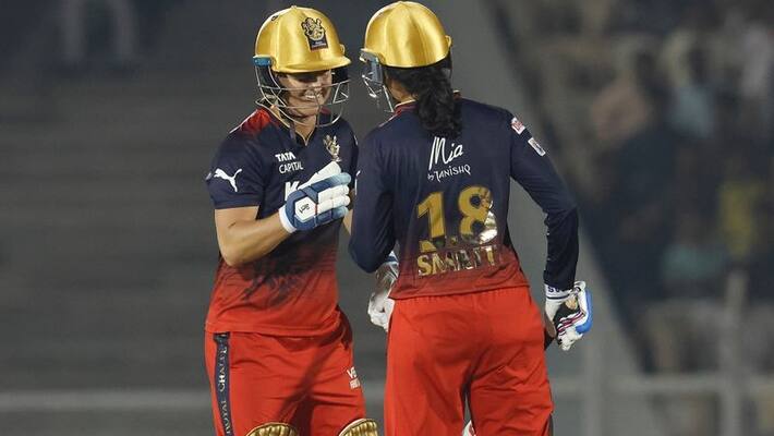 WPL 2023 Sophie Devine Help RCB Womens to thrash Gujarat gaints by 8 wickets with solid run rate ckm WPL 2023 Sophie Devine Help RCB Womens to thrash Gujarat gaints by 8 wickets with solid run rate ckm
