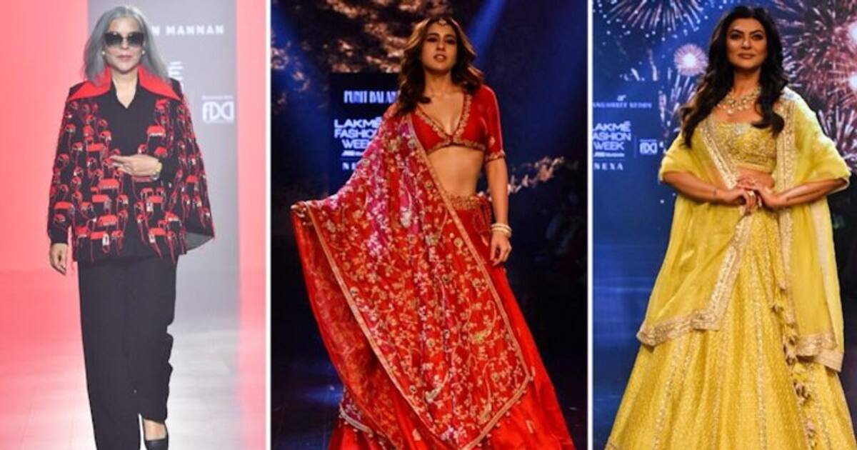 Lakme Fashion Week 2023: Zeenat Aman, Sara Ali Khan, Sushmita Sen, set ...