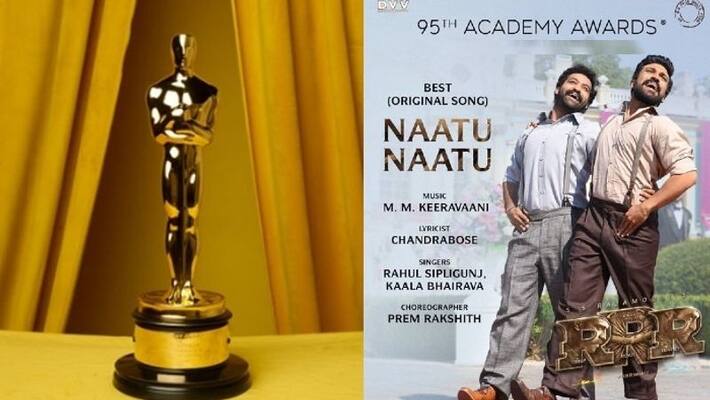 Naatu Naatu Song from RRR movie wins the Oscar Award Naatu Naatu Song from RRR movie wins the Oscar Award