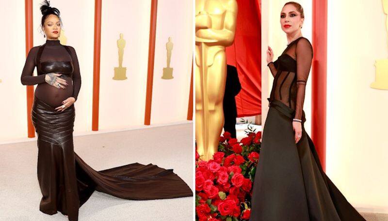 Lady Gaga and pregnant Rihanna among stars in elegant black at the 2023  Oscars