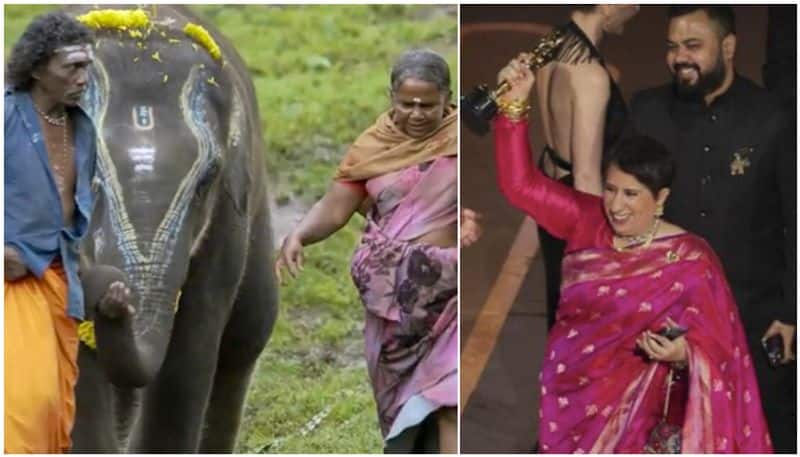 The Chief Minister congratulated the Bomman couple who starred in the Oscar winning film Elephant Whisperer