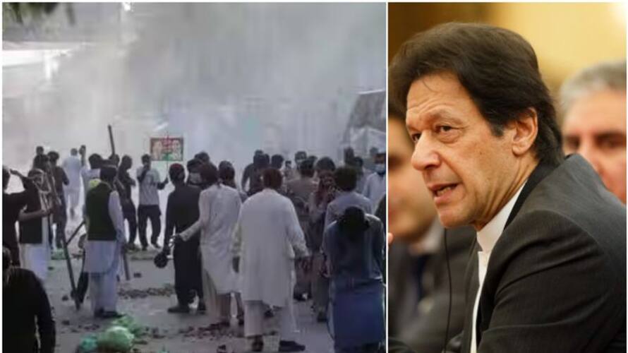 Pakistan police storm the house of Imran Khan and arrest his supporters 144 in Islamabad Pakistan police storm the house of Imran Khan and arrest his supporters 144 in Islamabad