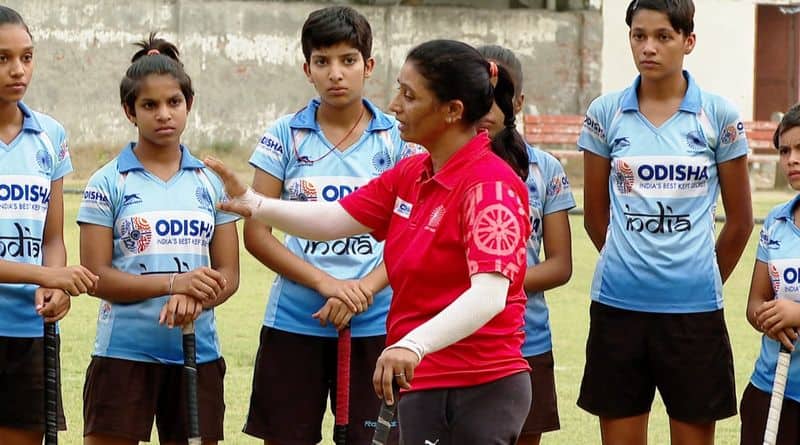 Pritam Rani Siwach and the indian women's hockey team by soumya r krishna bkg