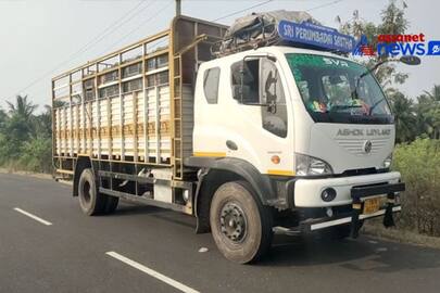 Robbery at running a truck! tying up the driver and theft of Rs.11.50 lakh by a gang 