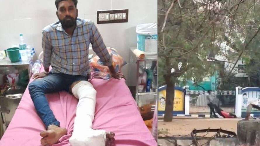 Female professor dragged along road, robbed in broad daylight in Tamil Nadu Female professor dragged along road, robbed in broad daylight in Tamil Nadu