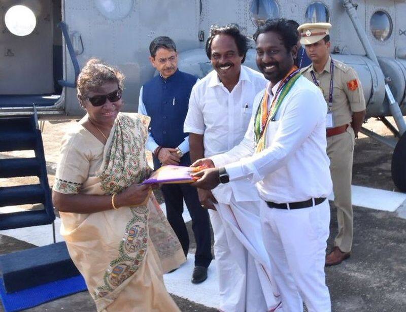 president droupadi murmu visit thiruvalluvar statue in kanyakumari