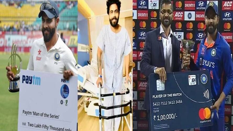 Ravindra Jadeja win player of the match award against Australia in all-formats Ravindra Jadeja win player of the match award against Australia in all-formats