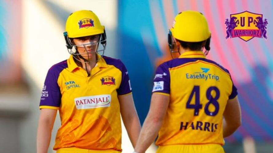 WPL 2023 UP Warriorz to playoffs after beat Gujarat Giants by 3 wickets jje WPL 2023 UP Warriorz to playoffs after beat Gujarat Giants by 3 wickets jje