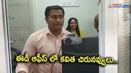 BRS MLC Kalvakuntla Kavitha in ED Office at New Delhi