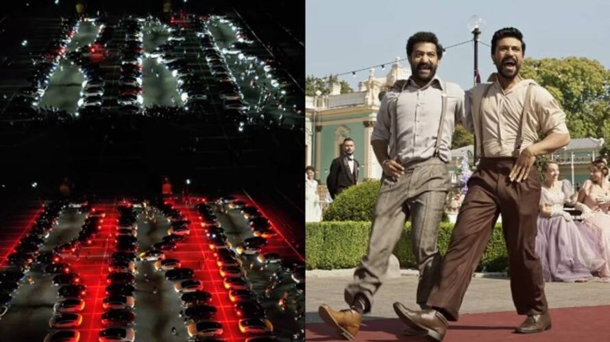 Tesla cars put up a light show on Naatu Naatu song and Elon Musk reacted prn Tesla cars put up a light show on Naatu Naatu song and Elon Musk reacted prn