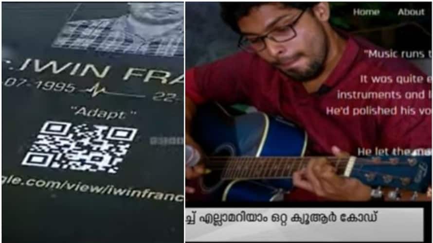 Kerala family immortalizes youth, place QR code on his tomb ANR Kerala family immortalizes youth, place QR code on his tomb ANR