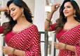 Ashureddy Ugadi special photoshoot in beautiful red saree