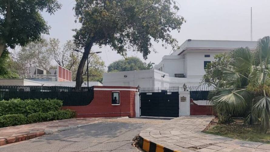 barricades for security outside UK mission in new delhi removed ksp barricades for security outside UK mission in new delhi removed ksp