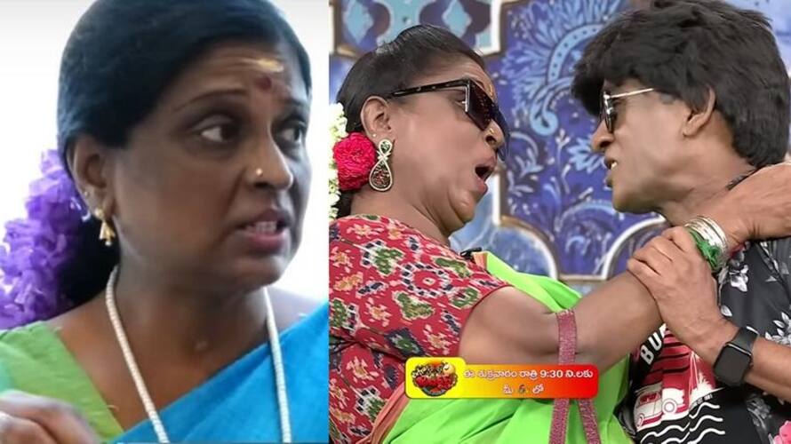 senior actress vasuki enters in Jabardasth comedy show ksr senior actress vasuki enters in Jabardasth comedy show ksr