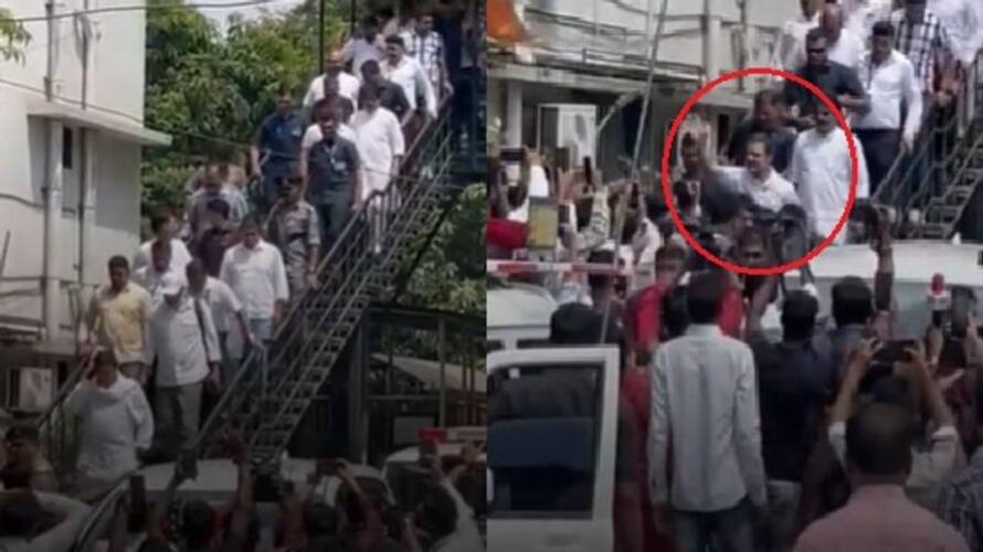 rahul gandhi eat a gujarati thali at sasumaa restaurant after his conviction in surat rahul gandhi eat a gujarati thali at sasumaa restaurant after his conviction in surat