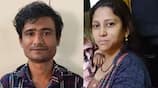 Annihilation of the family that came to Bangalore Sinful father stabbed his wife and child sat