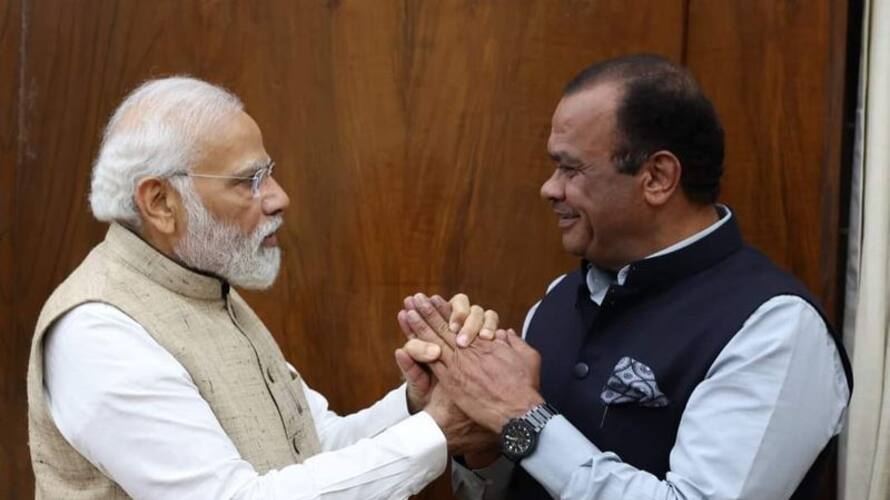 congress mp komatireddy venkatreddy met pm narendra modi kms congress mp komatireddy venkatreddy met pm narendra modi kms