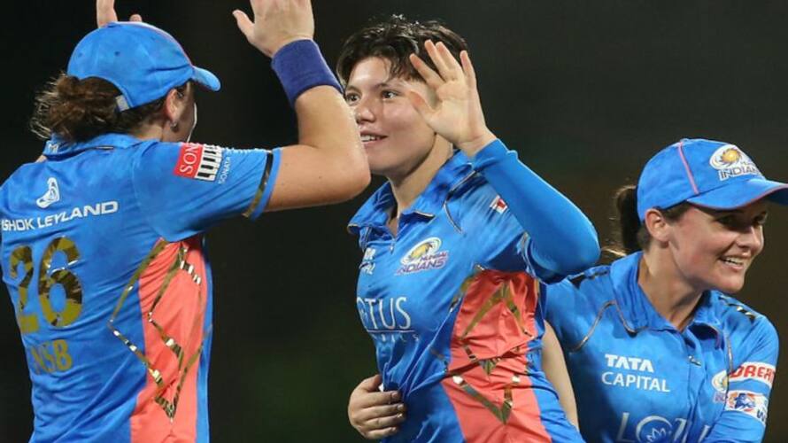 Issy Wong Creates History takes First Hat Trick Wicket in MIW vs UPW WPL Eliminator Issy Wong Creates History takes First Hat Trick Wicket in MIW vs UPW WPL Eliminator