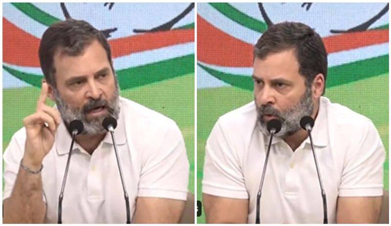 Rahul Gandhi asks about the relationship between Adani and PM modi