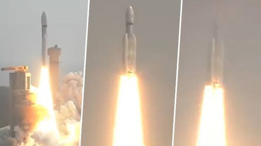 ISRO's Heaviest Rocket LVM-M3 Lifts Off Smoothly In Its Sixth Mission ...