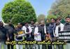 BRS MPs protest with congress MPs at Parliament AKP 