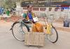 A disabled person in a wheelchair, the collector Immediately approved the  Three-wheeled bicycle!