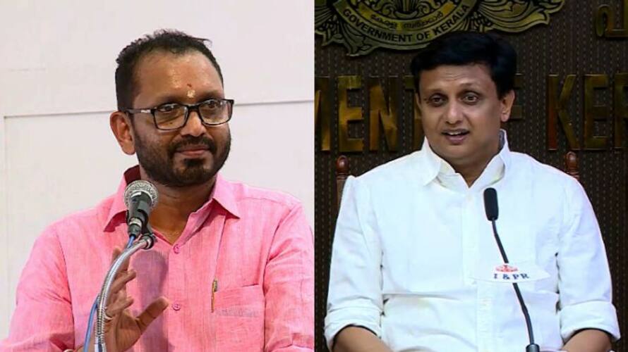 Minister Riyas against K Surendran kgn Minister Riyas against K Surendran kgn