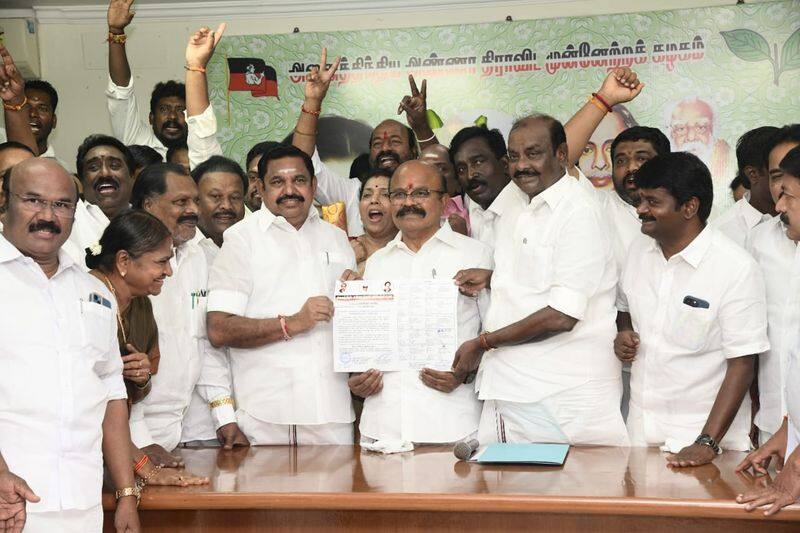 An important decision will be taken today in the AIADMK working committee meeting regarding contesting the Karnataka assembly elections