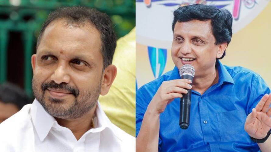 minister pa mohammad riyas against bjp state president k surendran and bjp vkv minister pa mohammad riyas against bjp state president k surendran and bjp vkv