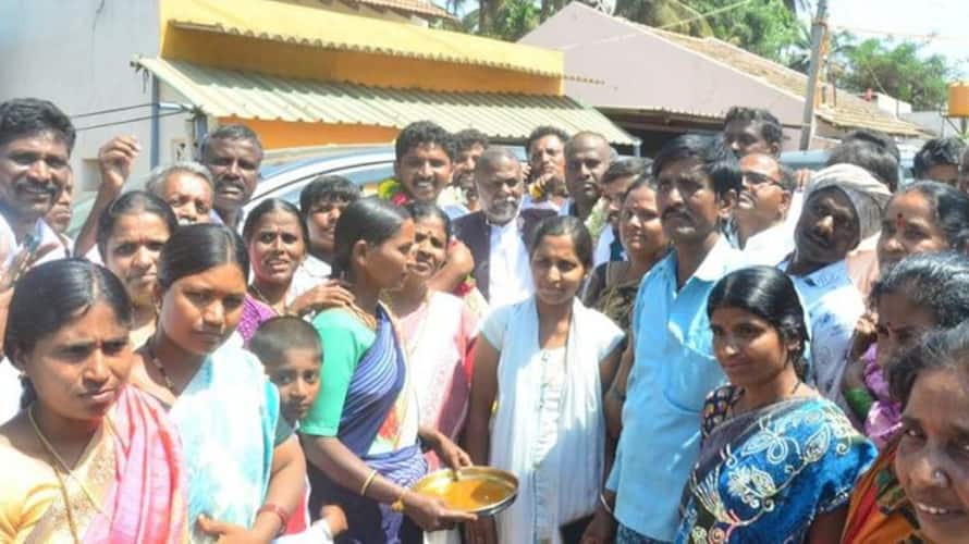 Karnataka Election 2023 Congress Candidate H Anjaneya Started Election Campaign In Chitradurga gvd Karnataka Election 2023 Congress Candidate H Anjaneya Started Election Campaign In Chitradurga gvd