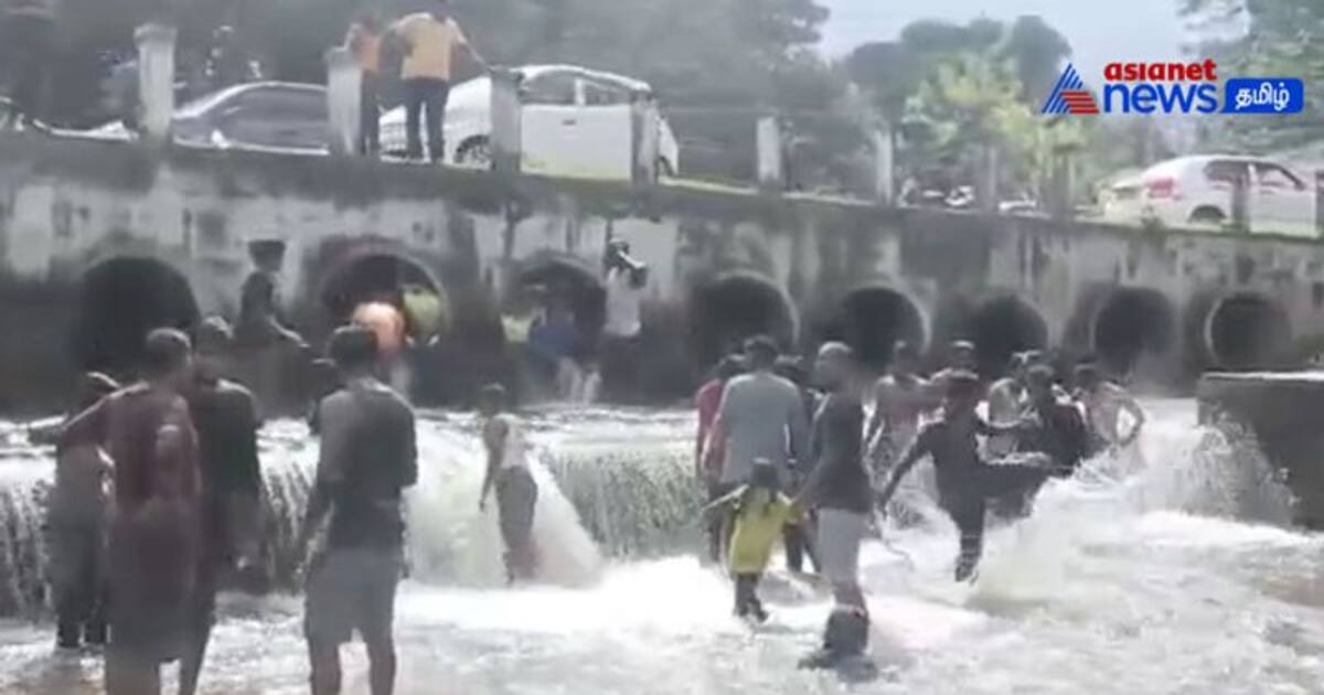 Watch : கொளுத்தும் கோடை வெயில்! - குதூகலிக்கும் கோவை குற்றாலம் -  குளித்து மகிழும் சுற்றுலா பயணிகள்!