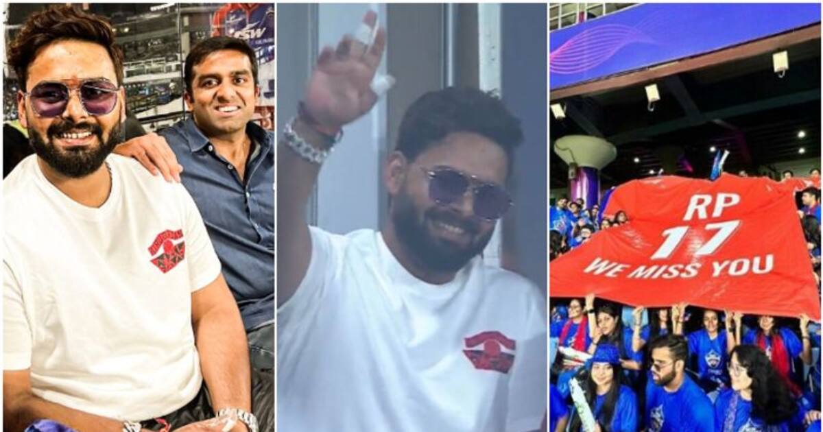 IPL 2023: தனது அணி விளையாடும் போட்டியை கண்டு ரசித்த ரிஷப் பண்ட்!