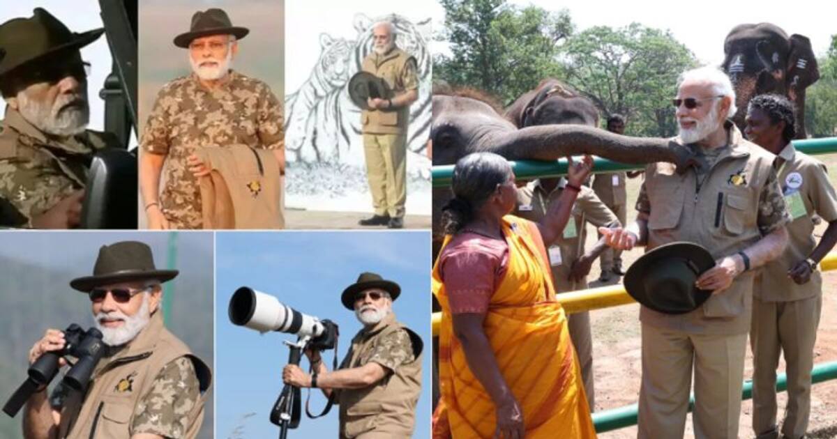 பந்திப்பூர் ஜீப் சவாரி முதல் பொம்மன் பெல்லி சந்திப்பு வரை... பிரதமர் மோடியின் இன்றைய ட்ரிப் போட்டோஸ் இதோ