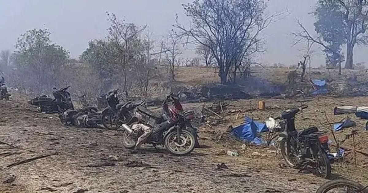 பாசிகி கிராமத்தின் மீது மியான்மர் ராணுவம் வான்வழித் தாக்குதல்! - 100க்கும் மேற்பட்டோர் பலி!