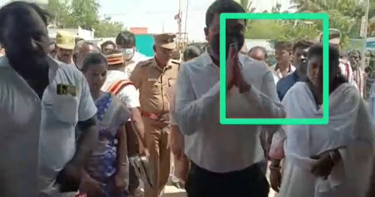 செருப்பு தூக்க தான் உதவியாளரா? கள்ளக்குறிச்சி ஆட்சியரின் செயலால் அதிகாரிகள் அதிர்ச்சி