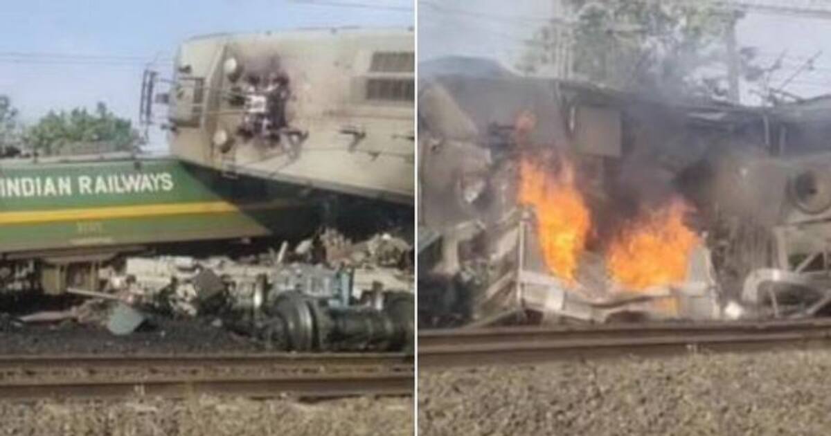 Madhya Pradesh Train Accident : நேருக்கு நேர் மோதிய ரயில்கள்..மத்திய பிரதேசம் அருகே பயங்கர விபத்து !!