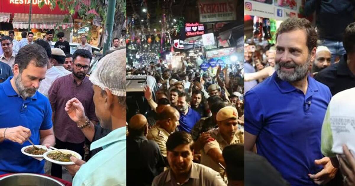 டெல்லி மார்க்கெட்டில் ராகுல்காந்தி திடீர் விசிட்.. பானி பூரி, தர்பூசணி சாப்பிட்டு என்ன செய்தார் தெரியுமா?