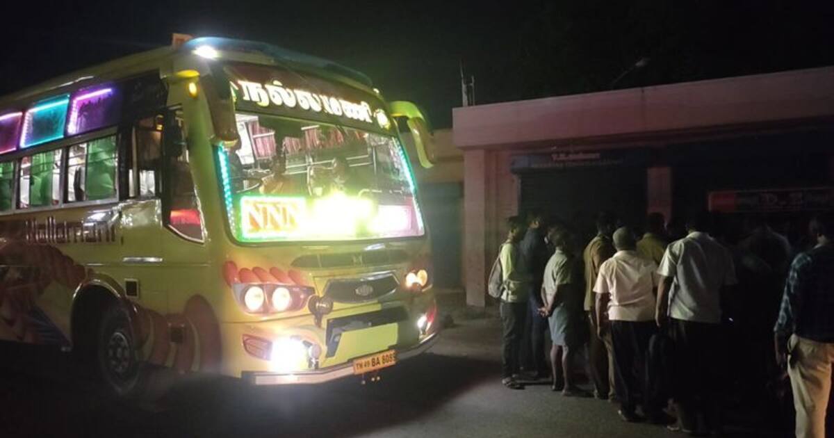 தனியார் பேருந்தில் கணவர் கண் முன்னே கர்ப்பிணியிடம் சில்மிஷம்; போதை ஆசாமிக்கு பாடம் புகட்டிய மக்கள்
