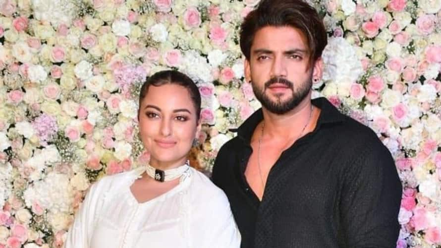 Rumored couple Sonakshi Sinha, Zaheer Iqbal strike mushy poses at ...