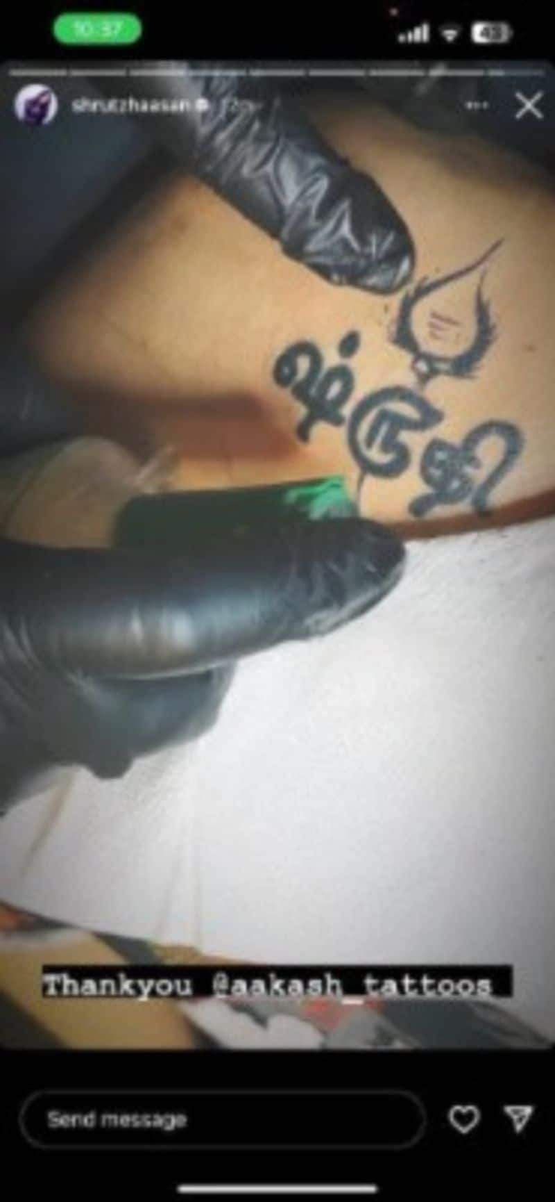 Shruti Haasan Gets A Brand New Lord Murugan Vel Tattoo, Check It Out -  News18