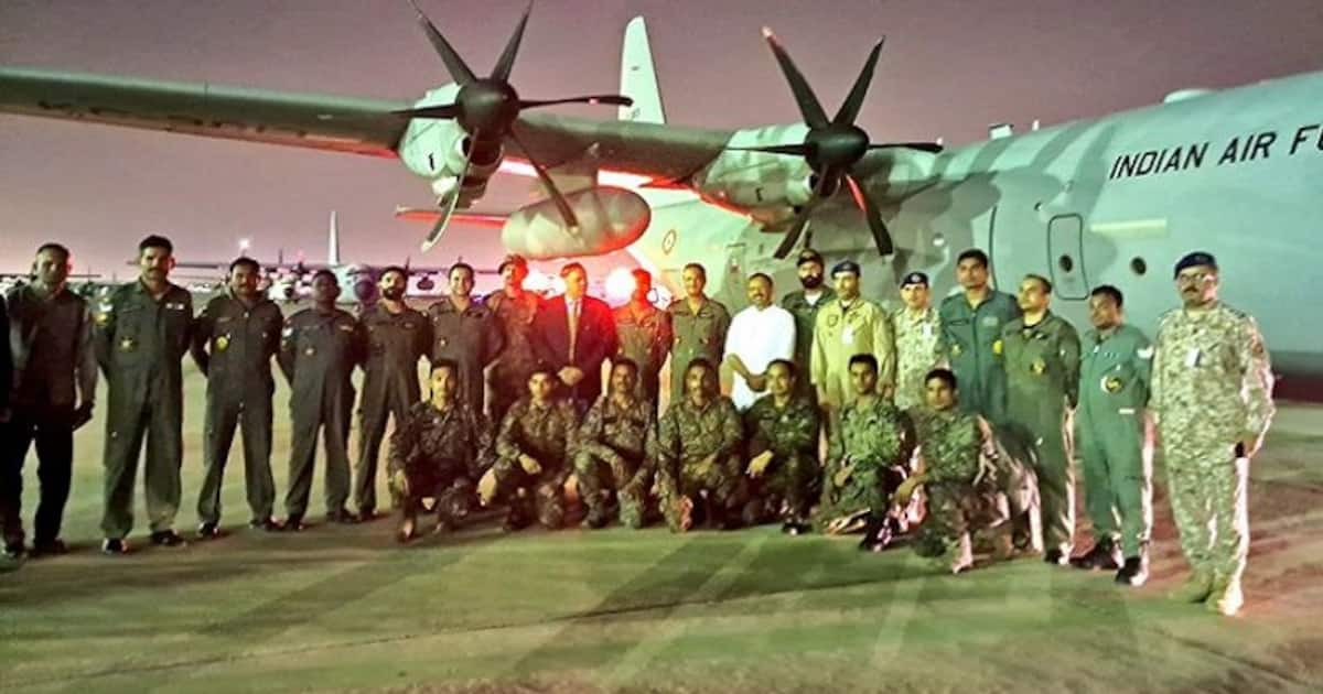 Operation Kaveri IAF C130J aircraft evacuate 250 Indians from war