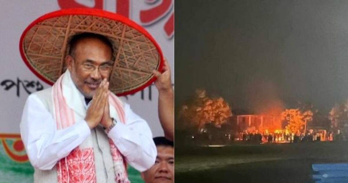 முதல்வர் கலந்து கொள்ள இருந்த நிகழ்ச்சியில் தீவைப்பு.. 144 தடை.! மொபைல் சேவை கட்.! அதிர வைக்கும் பின்னணி