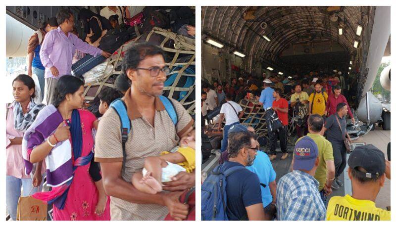 52 tamilnadu natives among 362 Indians land in Bengaluru after being evacuated from war-torn Sudan ksp