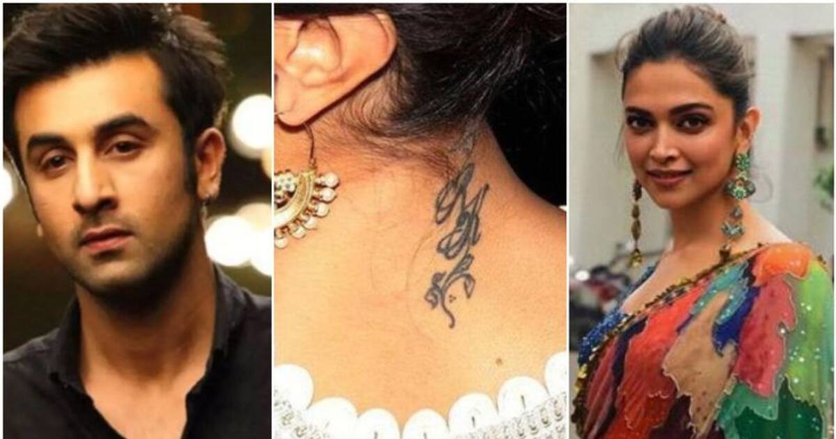 Deepika Padukone Removes Suspense From Her RK Tattoo Check Out Here   News Nation English