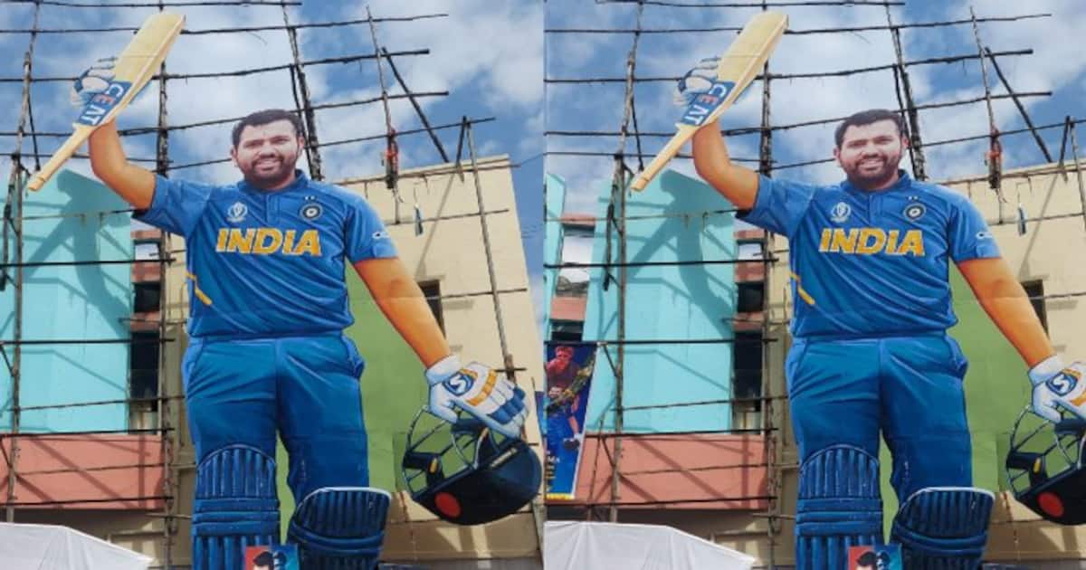 மூலை முடுக்கெல்லாம் ரசிகர்கள்: ரோகித் சர்மாவின் கட் அவுட்டிற்கு பால் அபிஷேகம் செய்து கொண்டாட்டம்!