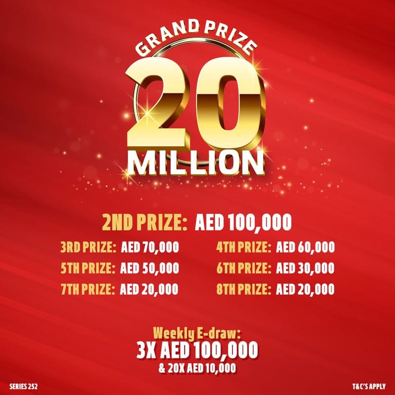 AED 20 million is up for grabs with Big Ticket