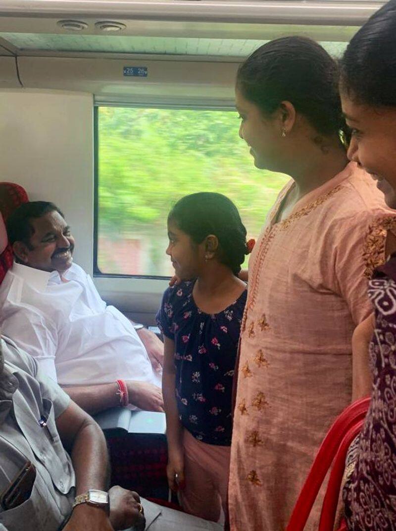 Travel from Salem to Chennai by Vande Bharat Express train to Edappadi Palaniswami