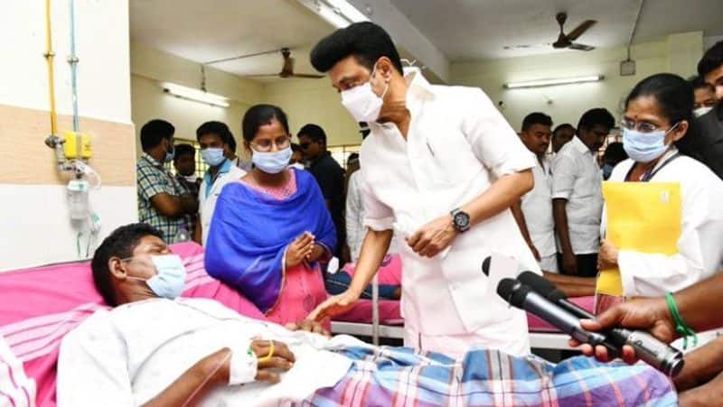 Chief Minister M.K Stalin consoled the families of those who died after consuming Spurious liquor 
